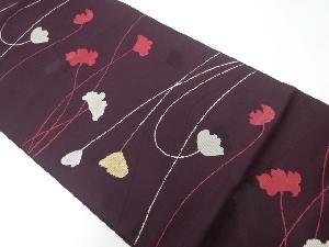 アンティーク　枝葉模様織出し袋帯（材料）